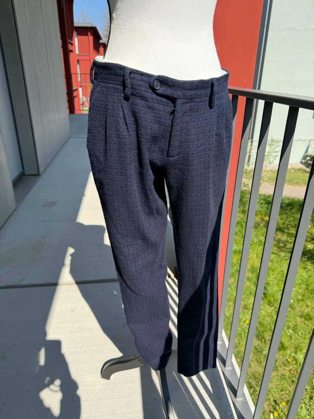Pantaloni: Edle Wollhose, marineblau, Gr. 46 – Usato da Riehen venduto da edu_92w7 1