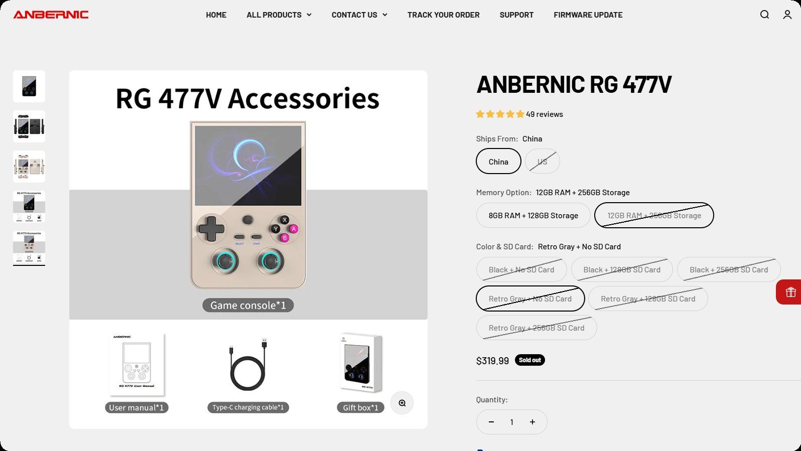 Anbernic Konsolen: ANBERNIC RG 477V – Gebraucht aus Adliswil von DieterVanHohlsing