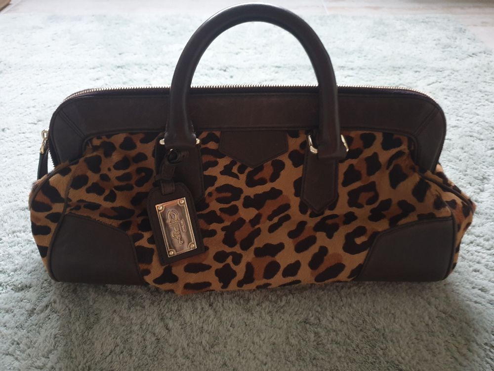 Sac à Main Vintage BALLY En Cuir Noir - Grand Modèle Porté épaule Ou Main - Authentique Et Rétro