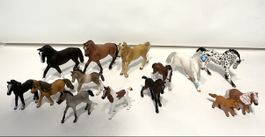 14 Schleich Pferde (6 Fohlen, 3 Ponys, 5 Pferde)