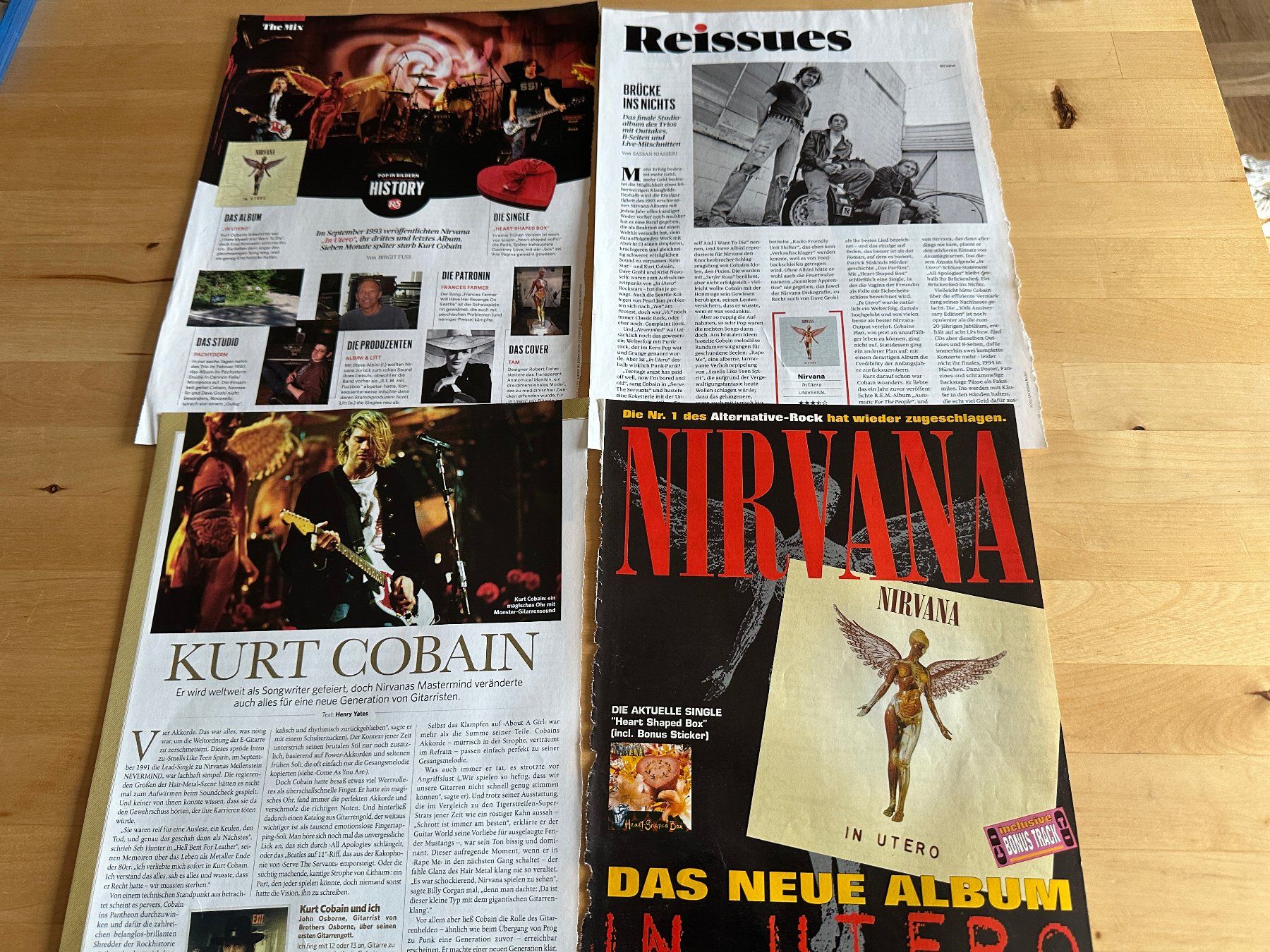 Zeitschriften & Magazine: NIRVANA FOO FIGHTERS KURT COBAIN tolle Berichte Poster Grung – Gebraucht aus Basel von Partridge 3