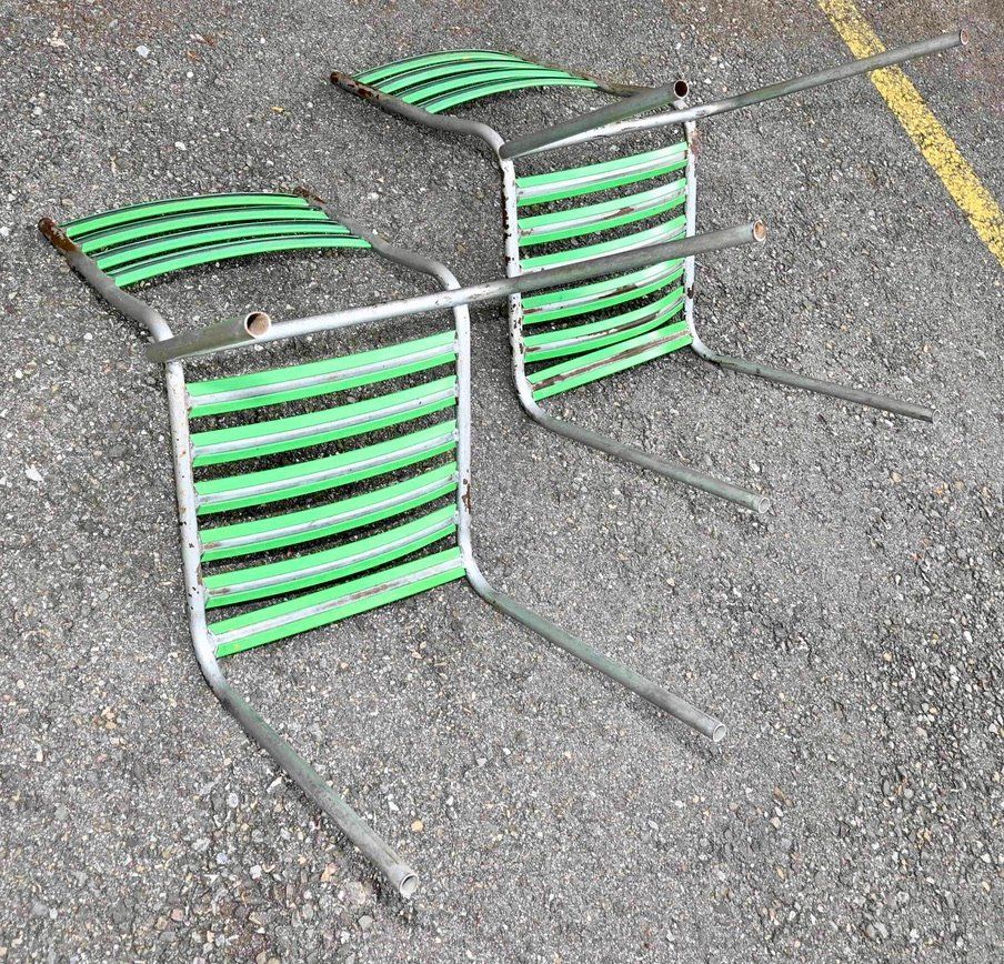 Sedie: 2 gebrauchte Vintage GARTENSTÜHLE grün – Usato da Pfaffhausen venduto da mono_rec 9