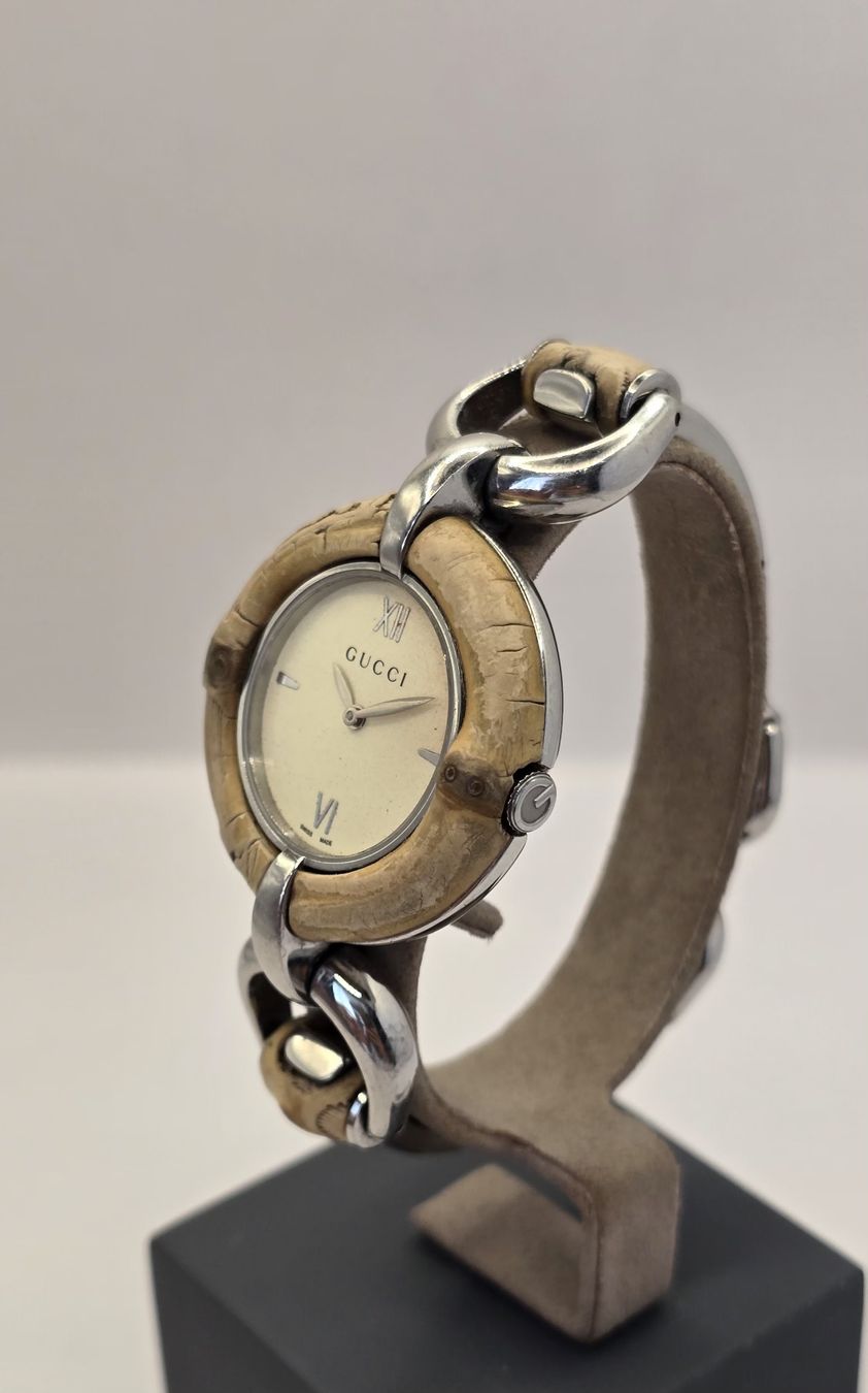 Gucci Uhren: Gucci Bamboo Quartz 35,8mm – Gebraucht aus Minusio von AGSuhren 3