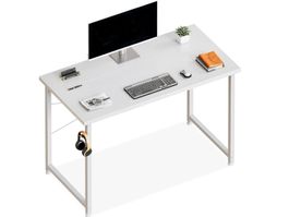 Bürotisch weiss, Schreibtisch 100x48cm, Computertisch