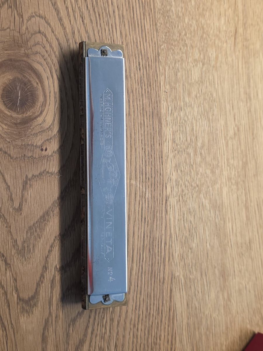 Musikinstrumente: M. Hohner Vineta Nr. 4 Chord Harmonica mit Etui – Gebraucht aus Mumpf von Spannset