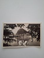AK Lugano m. DAMPFSCHIFF & Monte San Salvatore, s/w 1939 TOP