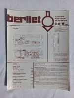 Berliet GLM10 M2 6x4 /LKW  Oldtimer Prospekt - Blatt