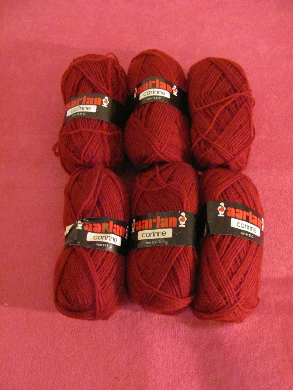 Lana: 6x Aarlan Garn bordeaux à 50g – Nuovo (secondo la descrizione) da Kriens venduto da Miracle49
