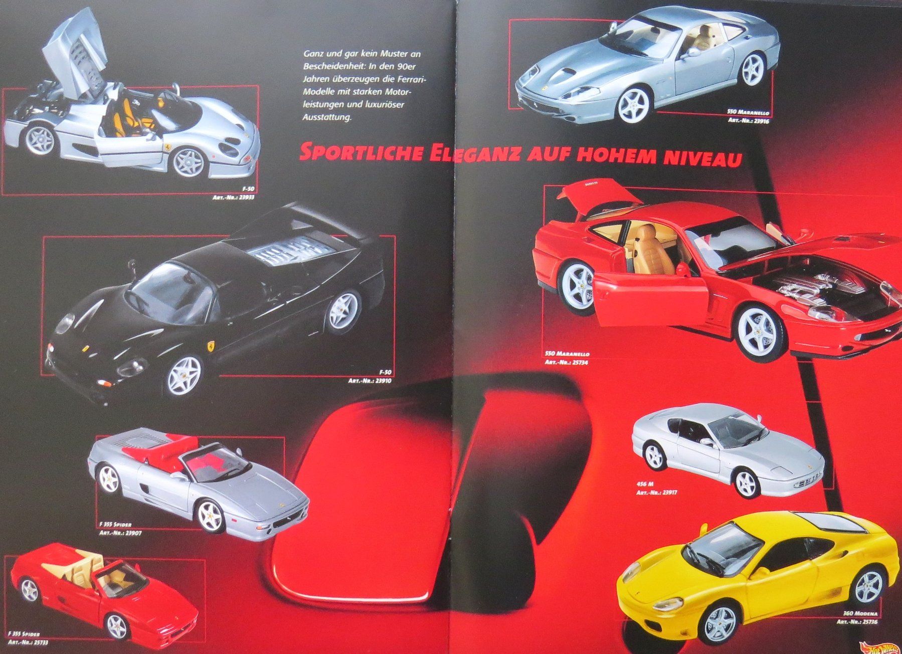 Hot Wheels Modellini d'auto: Hot Wheels Ferrari Prospekt von 2000 – Nuovo (secondo la descrizione) da Ettingen venduto da campione_1 3