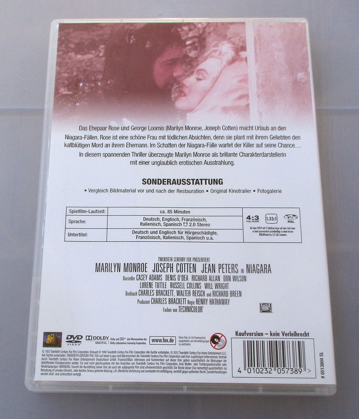 Tous les DVDs: NIAGARA - Marilyn Monroe – D'occasion à Wattwil par Muriel10 1