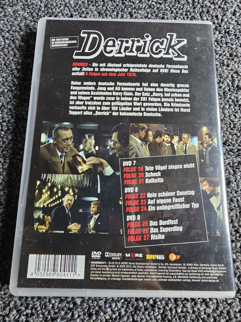 Tutti i DVDs: Derrick DVD Box 3: Folgen 19-27 – Usato da Ruswil venduto da jan_bxl5 1