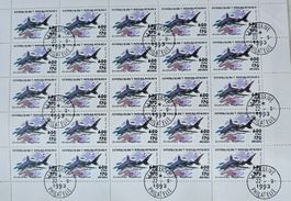 MADAGASCAR - 6 feuilles de 25 timbres thème poisson, coquill