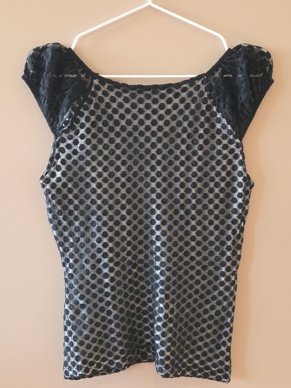 Morgan Tops: MORGAN-Top mit Spitzenärmeln – D'occasion à Emmen par GrabandGo 1
