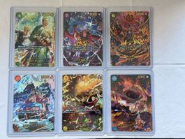 One Piece - Set aus 6 Karten (Japanisch) 
