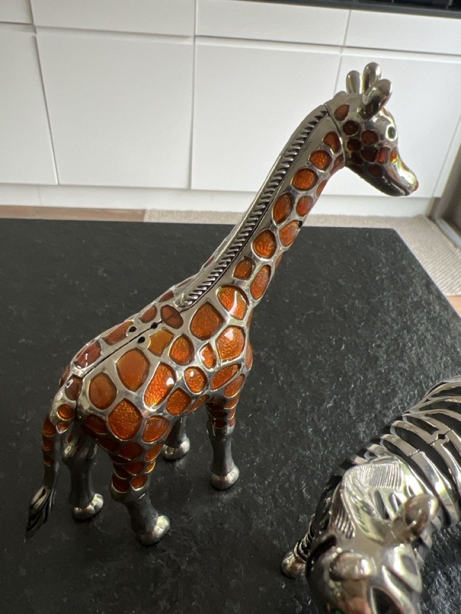Set di piatti: Giraffe and Zebra Salz und Pfeffer  – Nuovo (secondo la descrizione) da Luzern venduto da TIsabel 2
