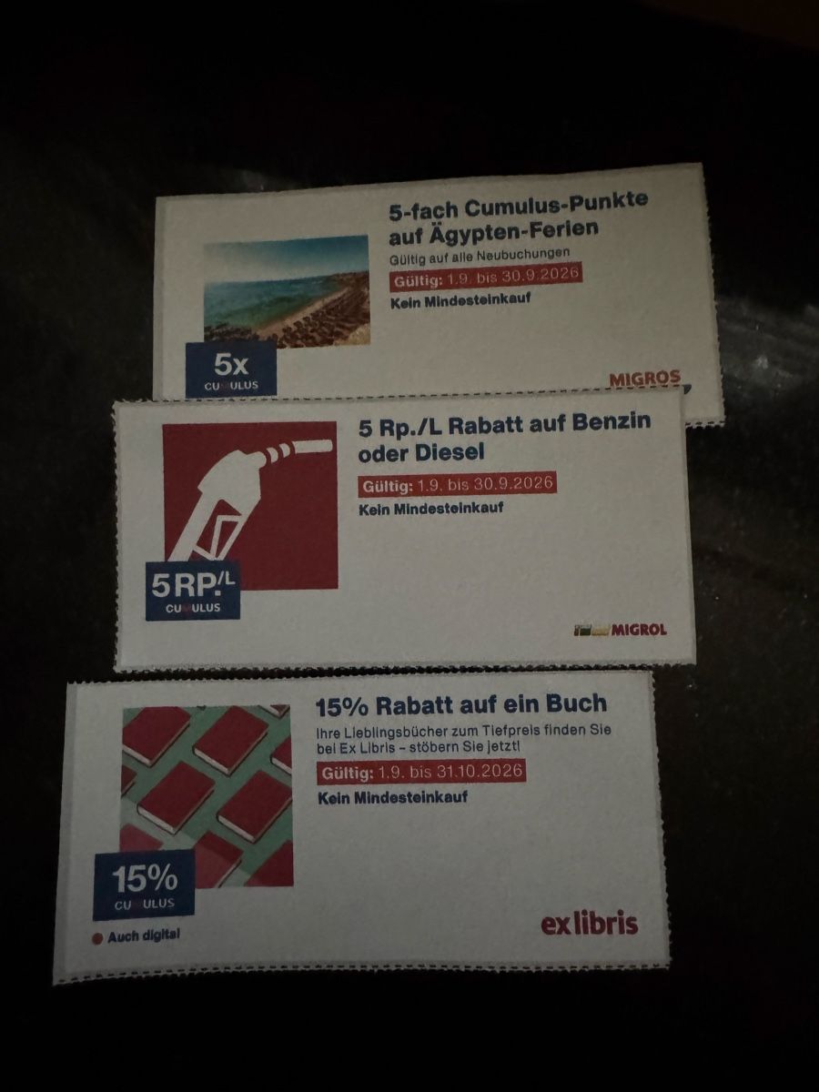Gutscheine: Gutscheine – Neu und originalverpackt aus Moosseedorf von gunman82