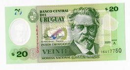 Banknote Uruguay, 20 Pesos, 2020, UNZ