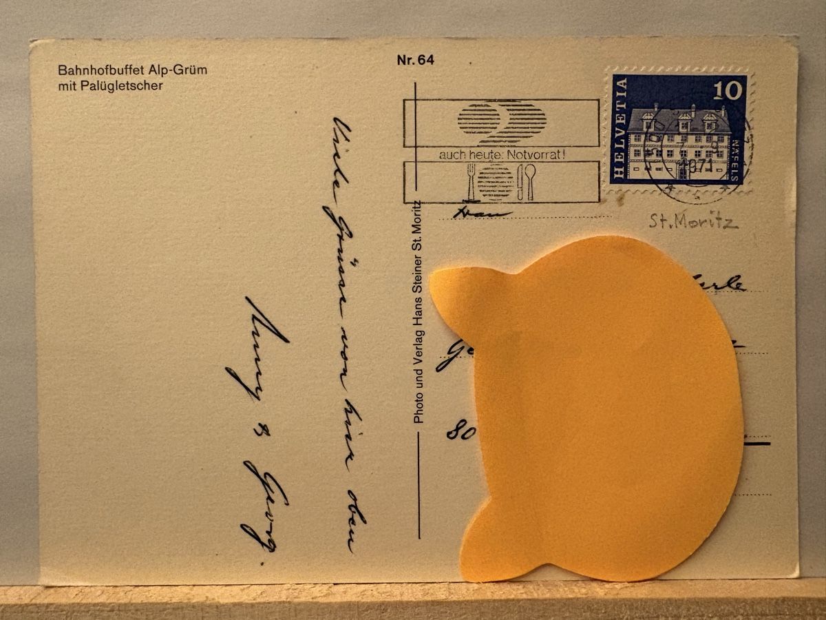Cartoline postali: AK von Bahnhofbuffet Alp Grüm – Usato da Rümlang venduto da Kartenpost1 1