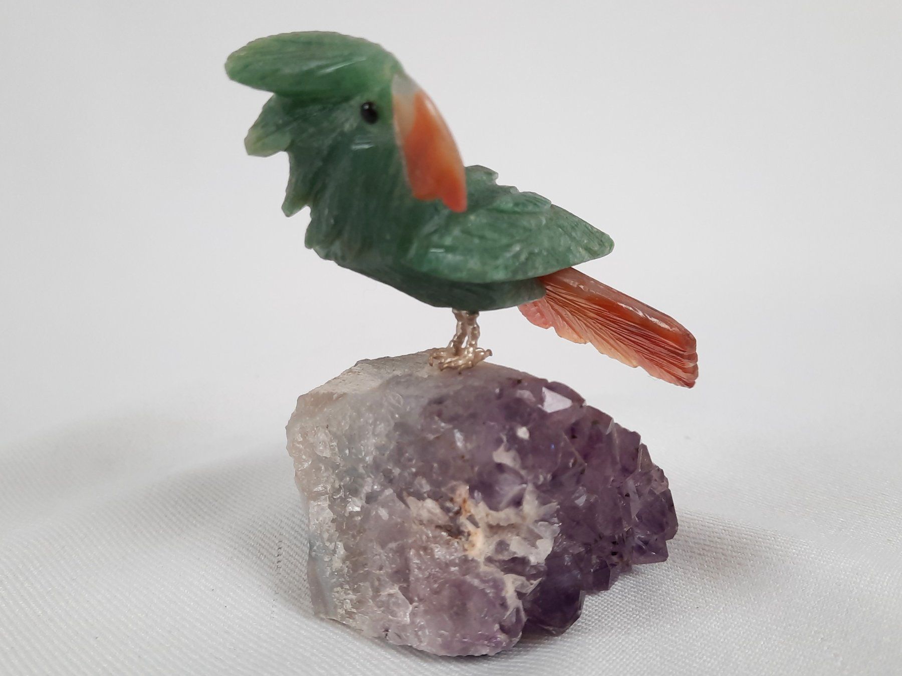Pierres précieuses: 2 Amethyst mit Kakadu – D'occasion à Beinwil am See par Restwert_Beinwil 4