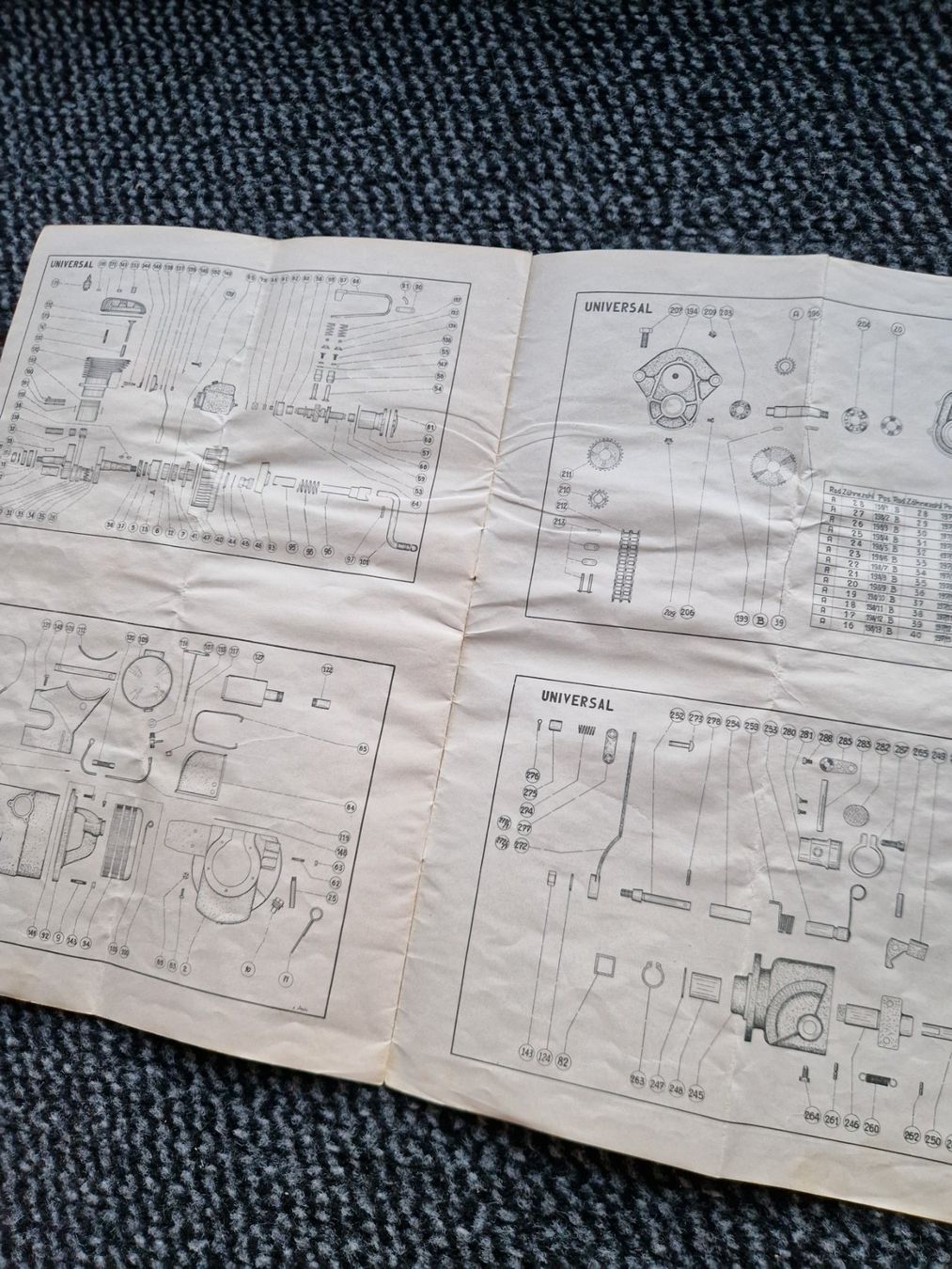 Aebi Trattori: Original Anleitung / ET-Liste Universal Motor D2 Motormäher – Usato da Dürnten venduto da Bachtel84 5