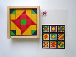 Würfelmosaik, Zauberkästli, Würfel-Puzzle / 25 Klötzli