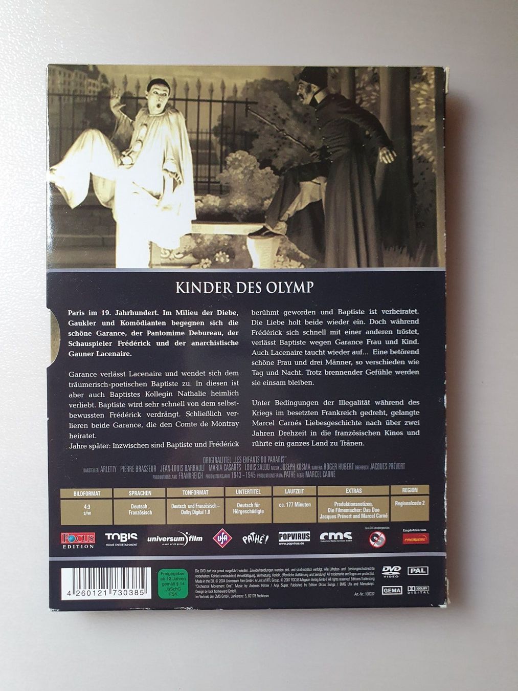 Tutti i DVDs: DVD - Kinder des Olymp (1945) – Usato da St. Margarethen TG venduto da Schachmatt 1