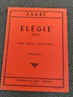 Fauré Elégie Cello und piano Noten op 24