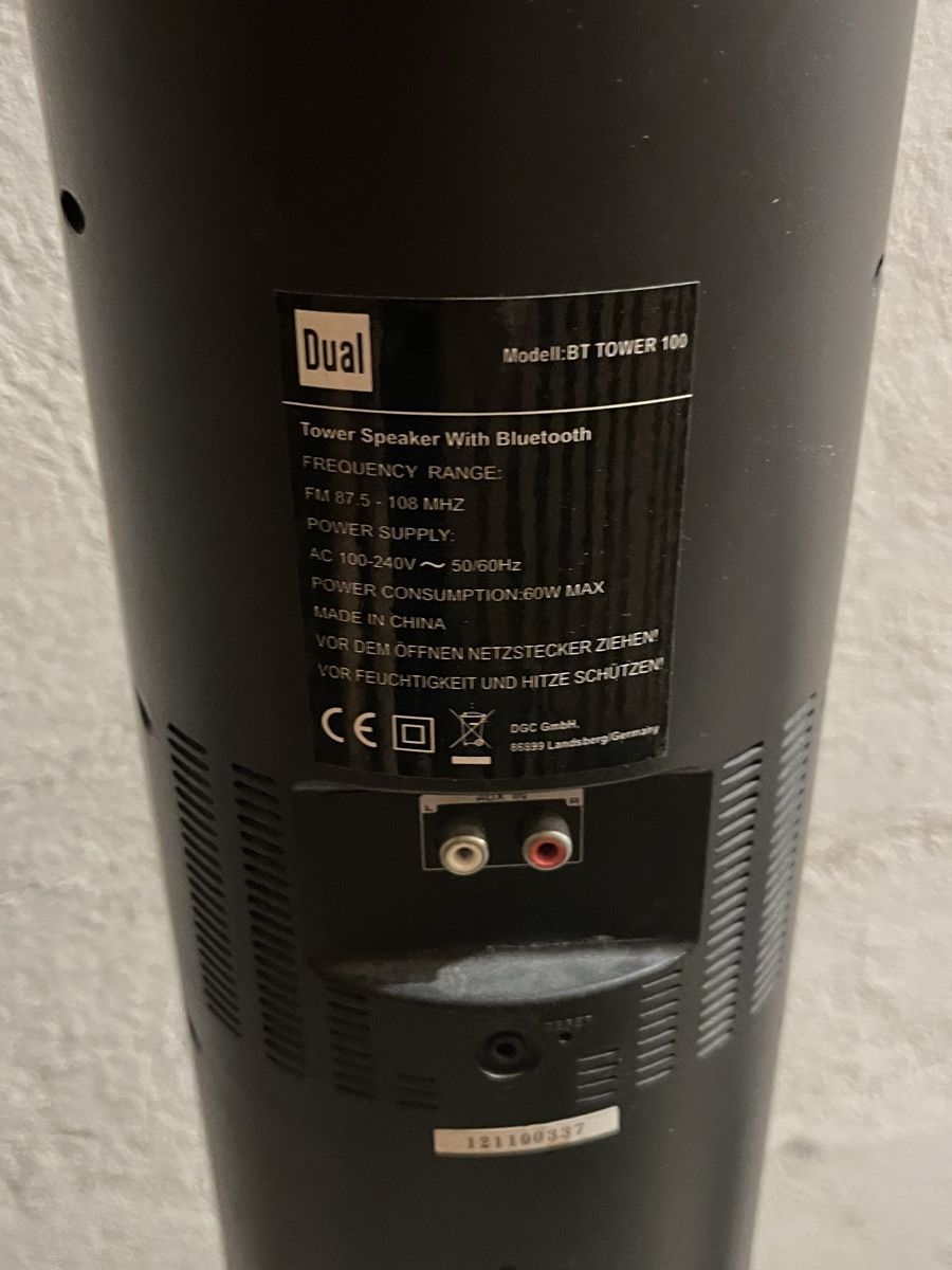 Haut-parleurs: DUAL BT TOWER 100 Tower Speaker Bluetooth – Neuf (Voir description) à Lausen par annikaa.graf 3