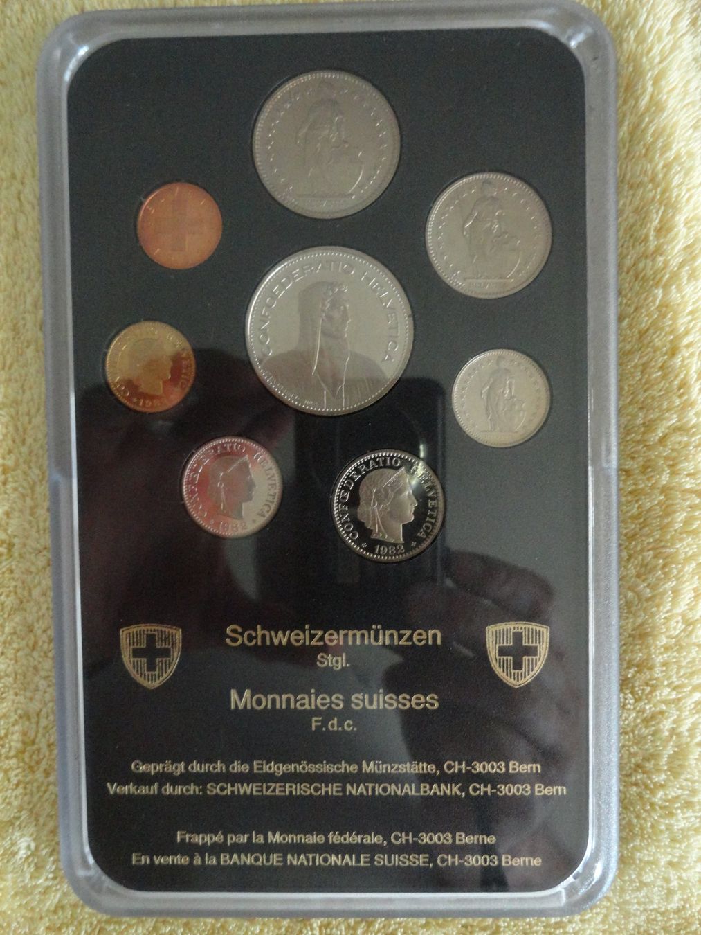 Tutti le monete: Schweizer Münzsatz 1982 - in Stempelglanz – Usato da Gerlafingen venduto da Shiva_74 4