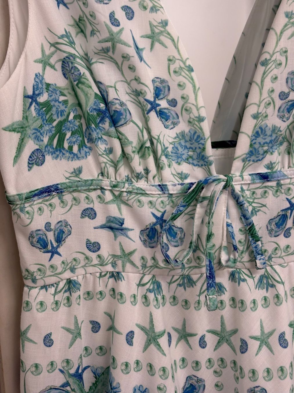 Vestiti: Hemithea Maxikleid Gr. L weiss blau Print griechisch – Nuovo (secondo la descrizione) da Regensdorf venduto da secondchancefashion 2