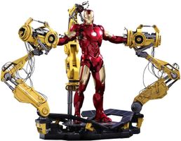 Hot Toys Iron Man Mark IV Diecast with Suit Up Gantry
