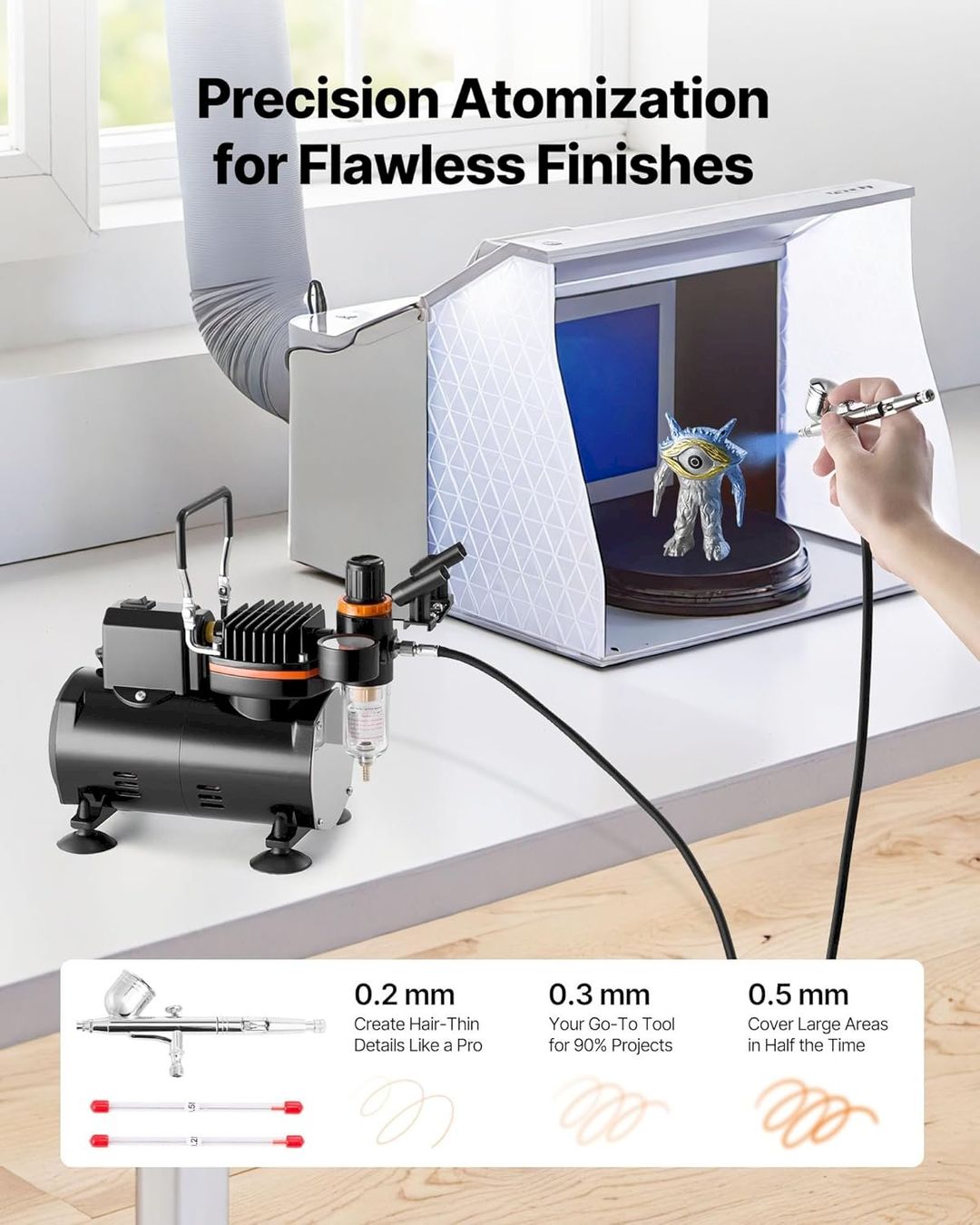Alle Werkzeuge: VEVOR Airbrush Set mit Luftkompressor – Neu und originalverpackt aus Bottighofen von zaap 4
