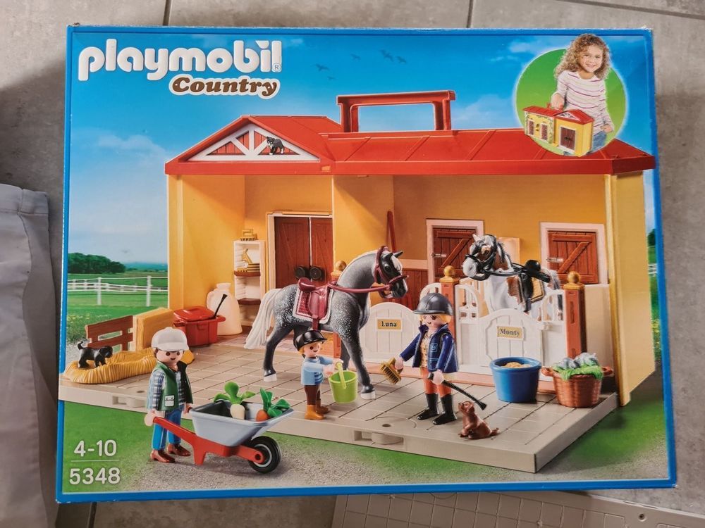 Playmobil 5348 Pferdestall zum Mitnehmen | Kaufen auf Ricardo