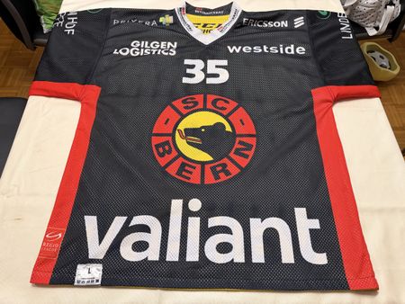SC Bern Gameworntrikot Junioren Nummer 35 Grösse L