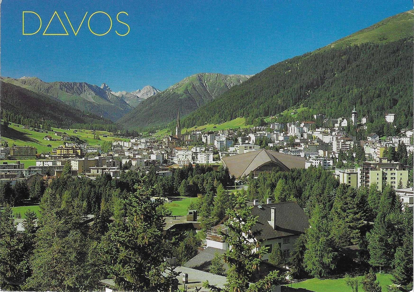 Cartes postales: Davos mit Eissporthalle GR – D'occasion à Rothrist par Stranglehold