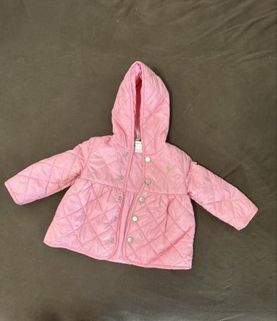 Ralph Lauren Pink Baby Coat 12M, Infant Spring Jacket