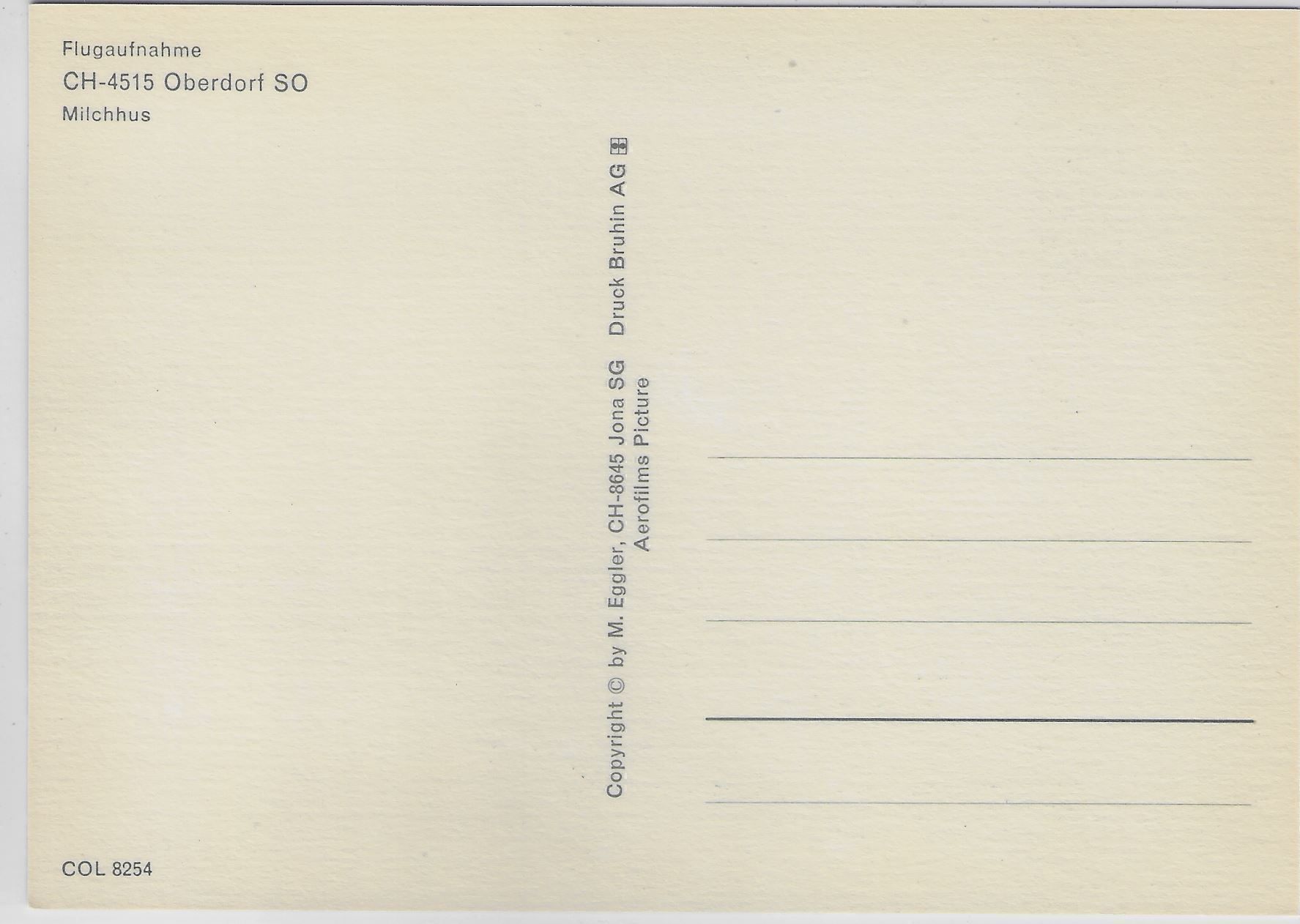 Cartoline postali: Flugaufnahme Oberdorf SO – Usato da Ettingen venduto da Kartenplanet 1