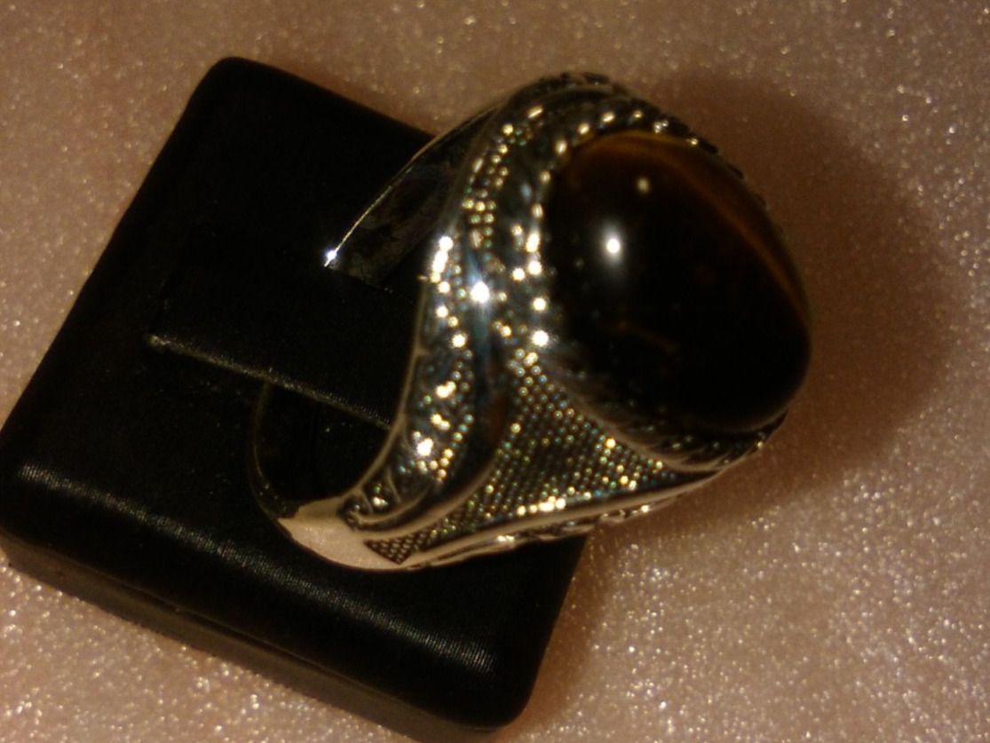 Anelli: ring modeschmuck mit echt tiegeraugen – Nuovo (secondo la descrizione) da Basel venduto da bijoutrie_4 1