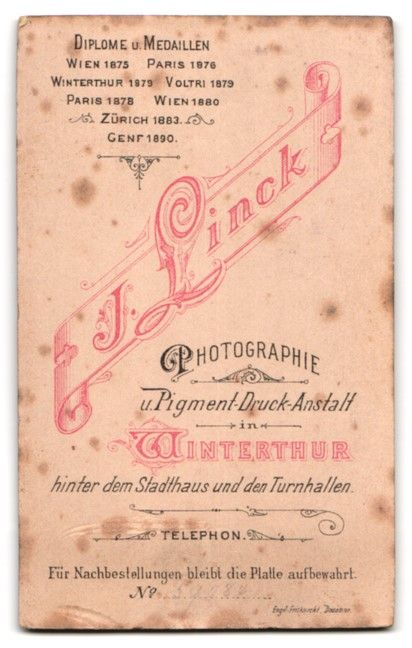Fotografie &  Plakate: Fotografie J. Linck, Winterthur, Hübsch – Gebraucht aus Berlin von bartko-reher 1
