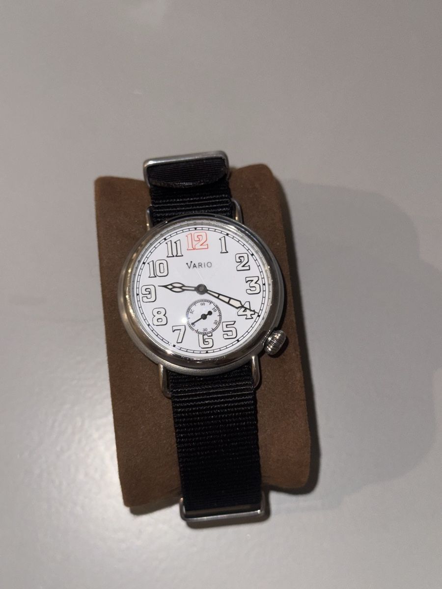 Uhren: Vario 1918 trench Uhr – Gebraucht aus Hersberg von Schweingrubermika 1