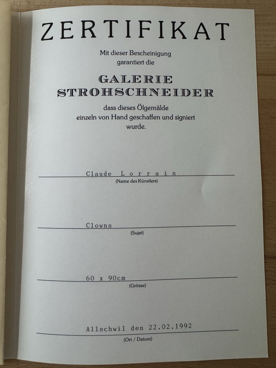 Dipinti: Clown Bild von Claude Lorrain – Usato da Schönenbuch venduto da Amaradona 7