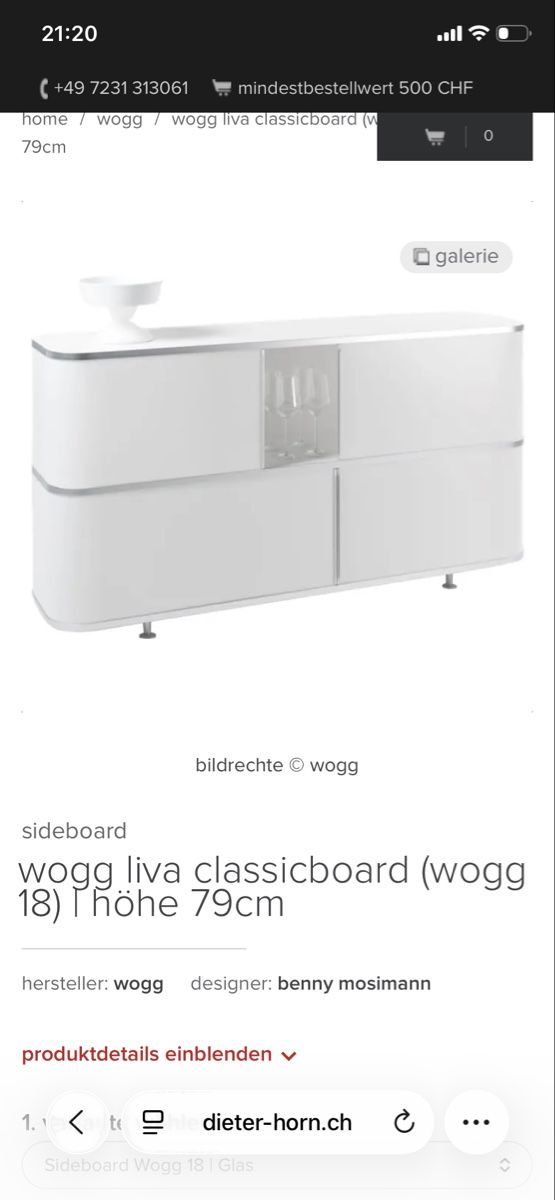Cassettiere: Wogg Sideboard N18 Weiss – Usato da Zürich venduto da N.Feuerstein 6