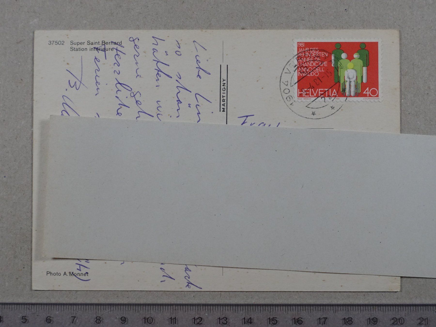 Cartes postales: Super Saint Bernard, 1981, Ski – D'occasion à Lenzburg par fh1 1