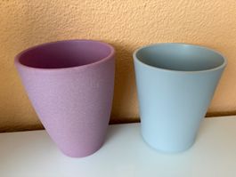 2er Set Blumentöpfe, Top Zustand, Pastellfarben, Frühling!
