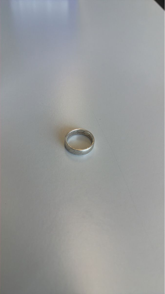 Ringe: Der Eine Ring - Herr der Ringe Replika, Silber, Gravur – Gebraucht aus Heimiswil von Mad2mad