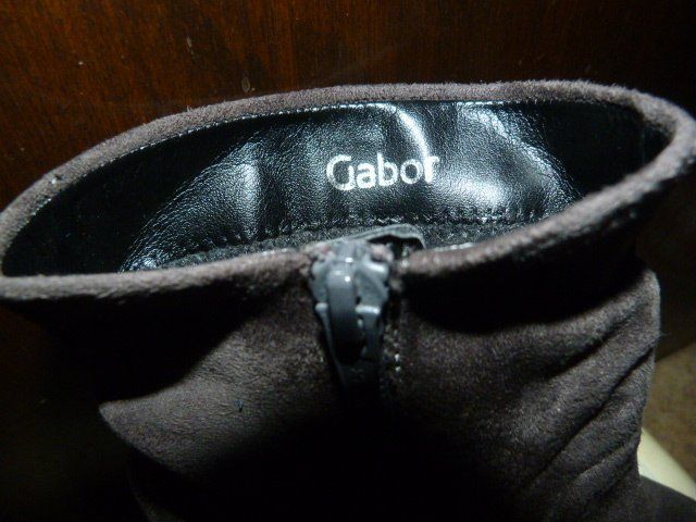Gabor Scarpe da donna: Stiefeletten von Gabor, Gr. 6, grau Velours – Usato da Nunningen venduto da Fashion-Ave51 4