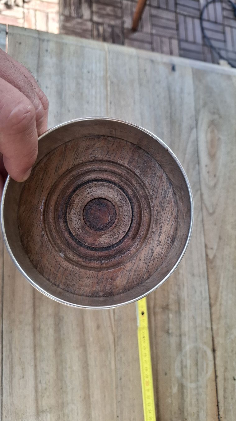 Dessous de verre: Weinflaschen Untersetzer aus Silber – D'occasion à Zürich par witike 4