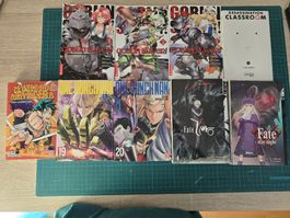 Konvolut 11 Mangas verschiedene Titel Zustand gut