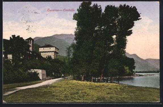 Cartoline postali: AK Locarno, Castello, 1912 – Usato da Berlin venduto da bartko-reher