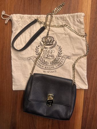 Lauren Ralph Lauren Ledertasche Gold Kettchen wie neu 🖤